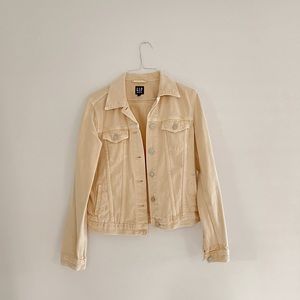 gap tan denim jacket